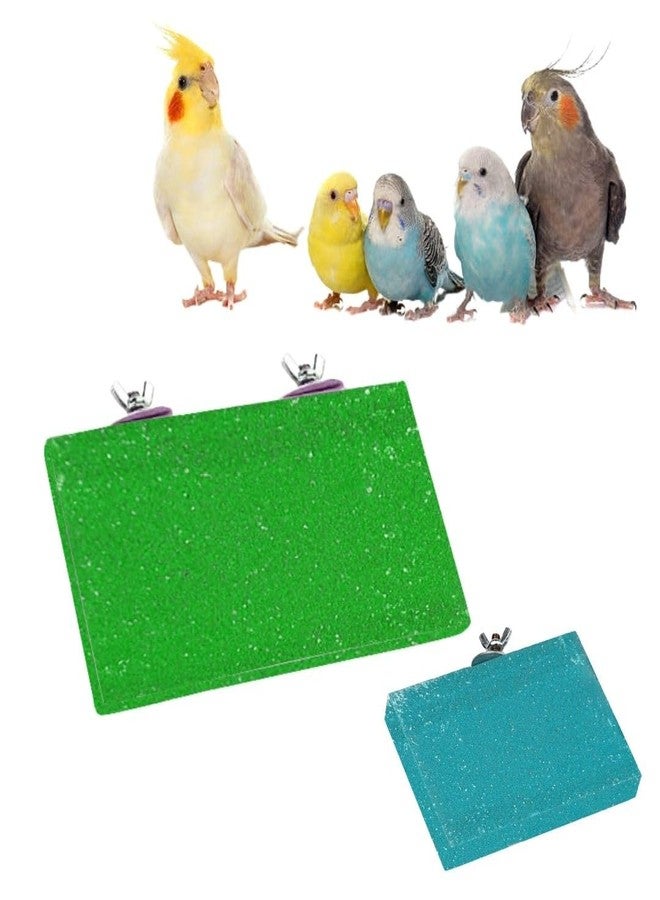 Sage Square Sand Platform Made of Natural Wood, Combo of Two (3 * 4.5 & 9 * 4.5 inches) Rectangle Shaped Perch Stand, Cage Accessories, Gym, Playful Toy, Suitable for Birds, Parrots, Budgies - Image 1